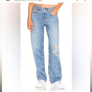 NWT GRLFRND Bella Low Rise Boyfriend in West Village Wash